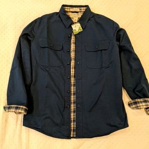 LL Bean Hurricane Shirt Flannel-lined